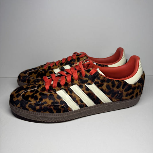 adidas Samba OG Leopard Preloved Red JI2734 Sneaker Retro Sportschuh