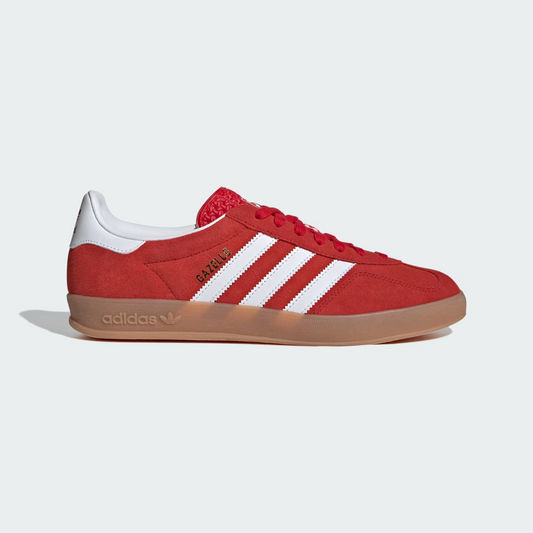 adidas Gazelle Indoor Better Scarlet JI2063 Rot/Weiß Sportschuhe Retro Sneaeker