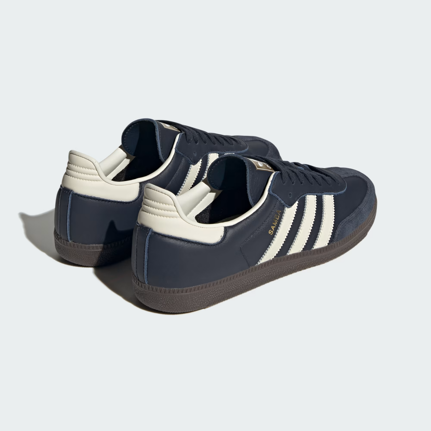 adidas Samba OG Night Navy Gum ID2056 Dunkelblau Sportschuhe Retro Schlicht