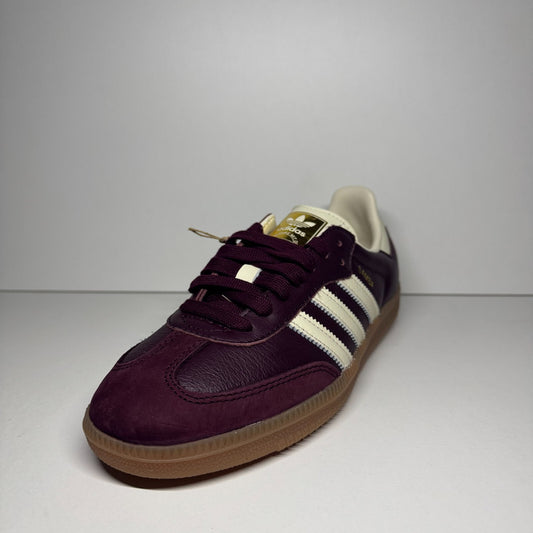 adidas Samba OG 'Maroon Gold' ID0477 Bordeux Sneaker Retro Streetwear Klassiker