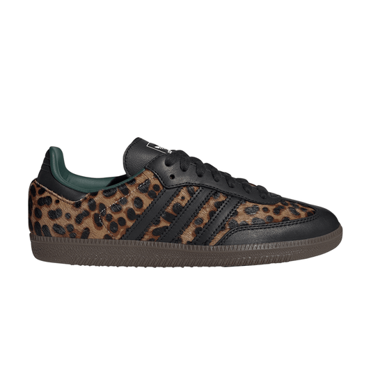 adidas Samba OG Black Green Leopard JI2735 Grün Damen Sneaker Retro