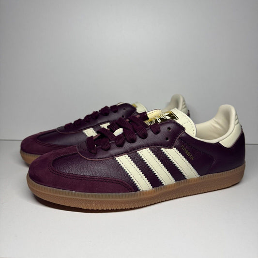 adidas Samba OG 'Maroon Gold' ID0477 Bordeux Sneaker Retro Streetwear Klassiker