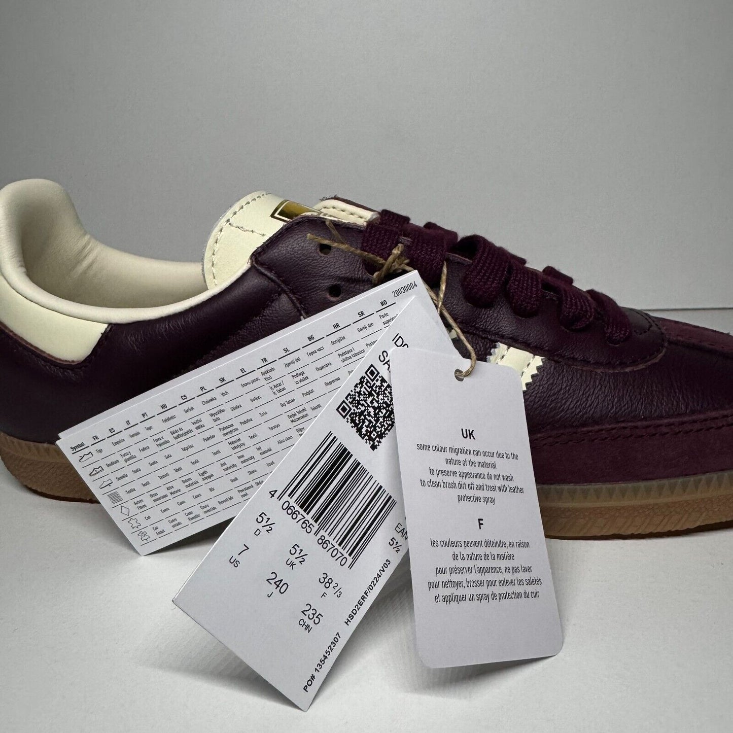 adidas Samba OG Maroon Gold