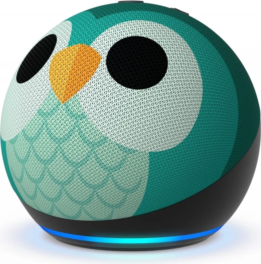 Amazon Echo Dot Kids Edition 5. Gen Smart Lautsprecher - Eulen-Design