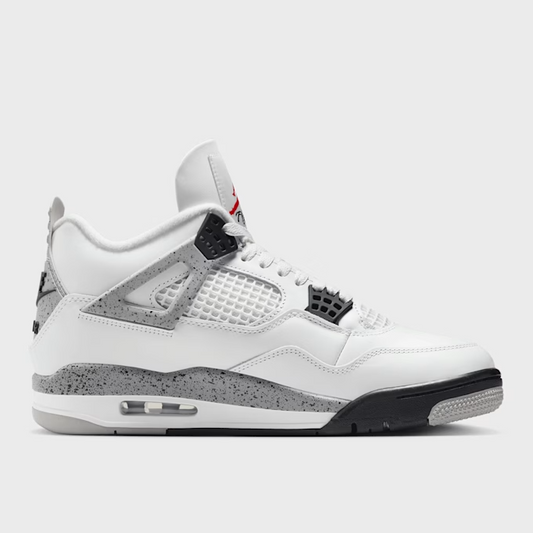 Jordan 4 Retro White Cement (2025) FV5029-100 - Sneaker Weiß/Schwarz