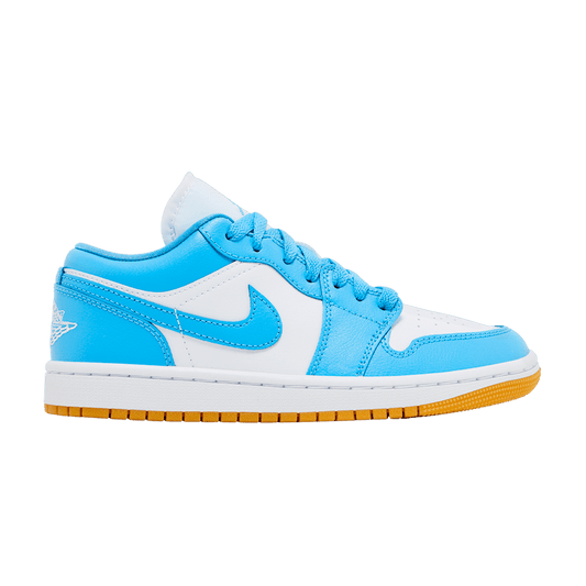 Jordan 1 Low White Gum Light Brown Dark Powder Blue (Women's)