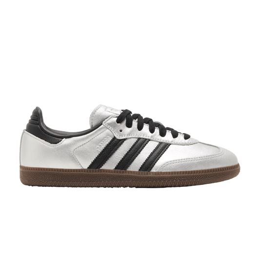 adidas Samba OG Silver Metallic Black Gum (Women's)