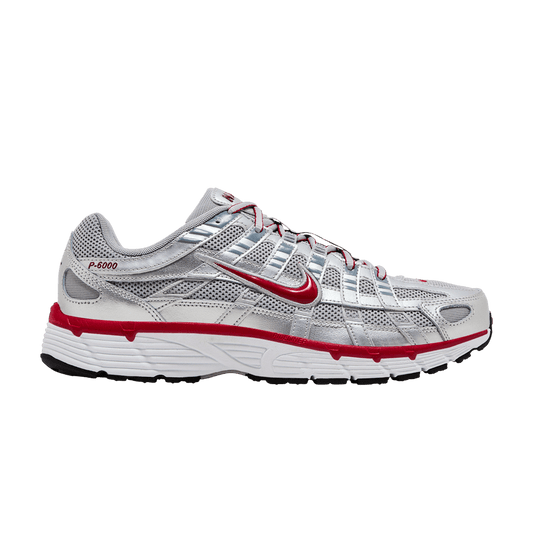 Nike P-6000 Metallic Silver Gym Red