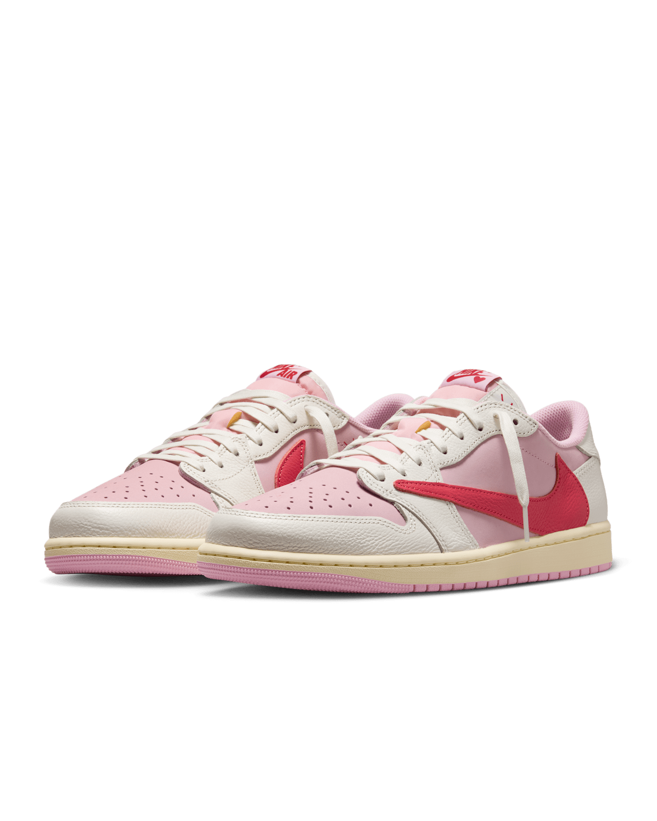 Nike Air Jordan 1 Retro Low OG SP Travis Scott Sail Tropical Pink