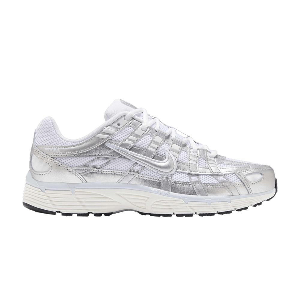 Nike P-6000 White Blue Tint Sail Metallic Silver (Women's)