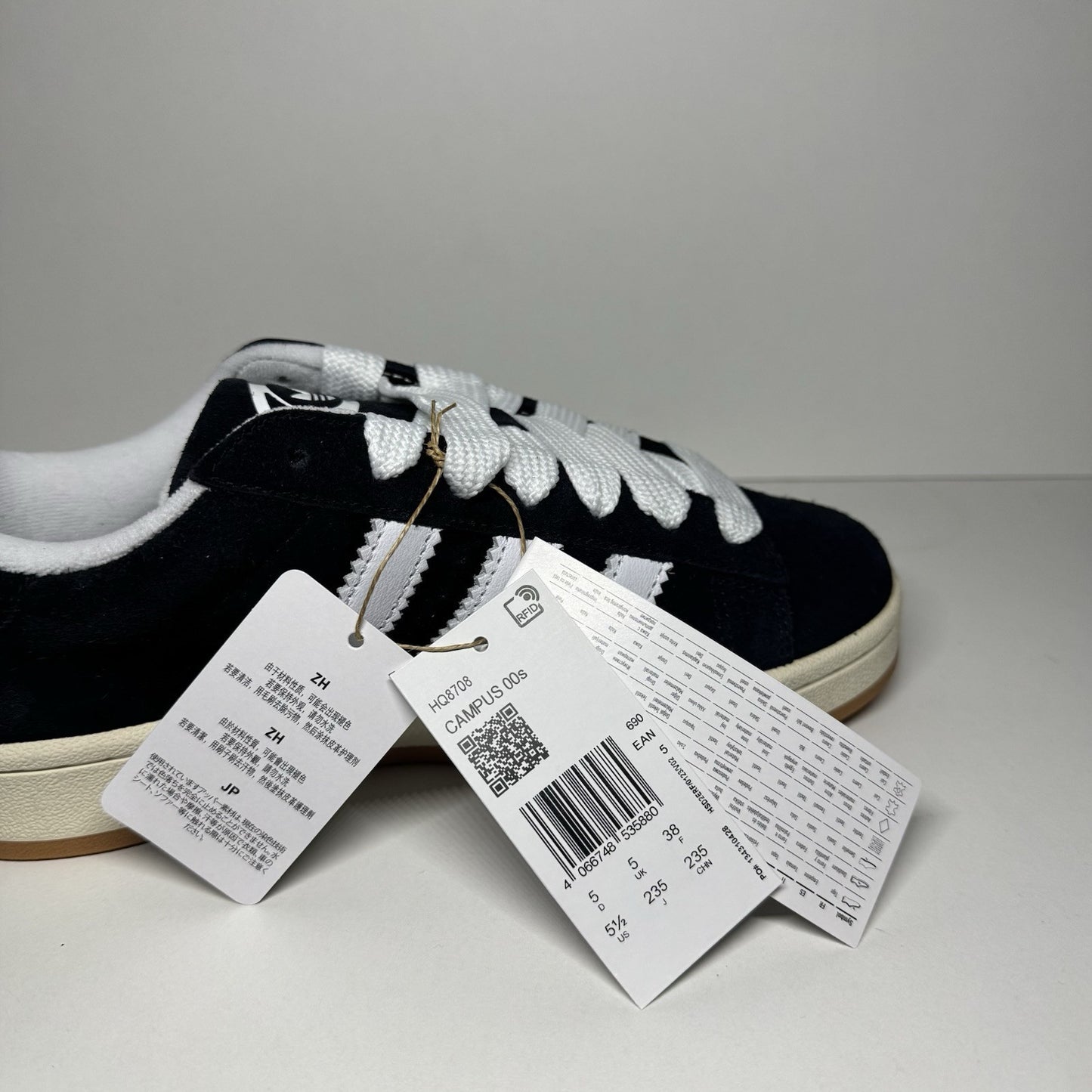 adidas Campus 00s 'Core Black' HQ8708 Schwarz Sneaker Retro Streetwear Klassiker