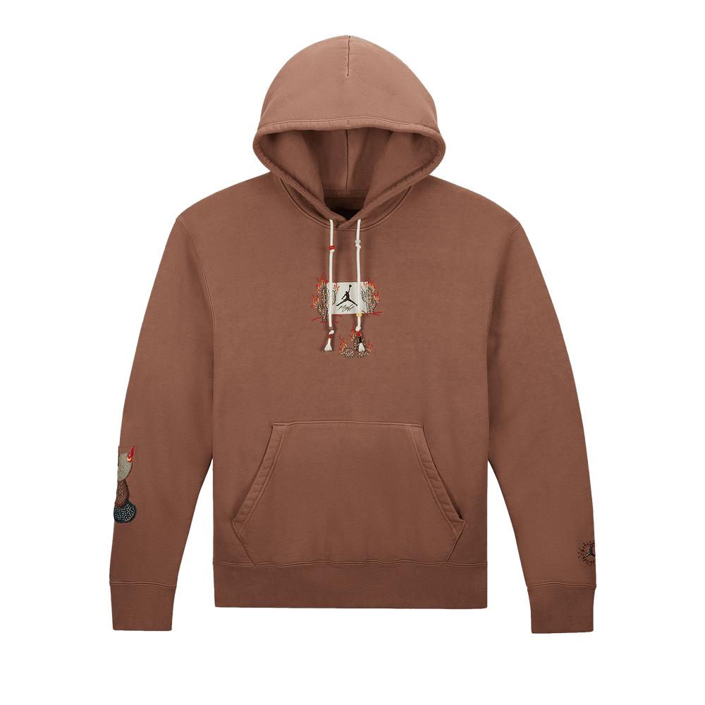 Travis Scott x Jordan Flight Graphic Hoodie Archaeo Brown