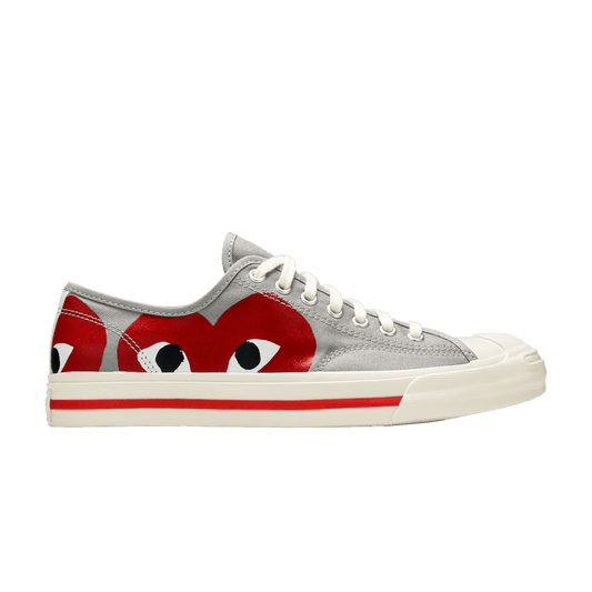 Converse Jack Purcell Comme des Garcons PLAY Grey Red