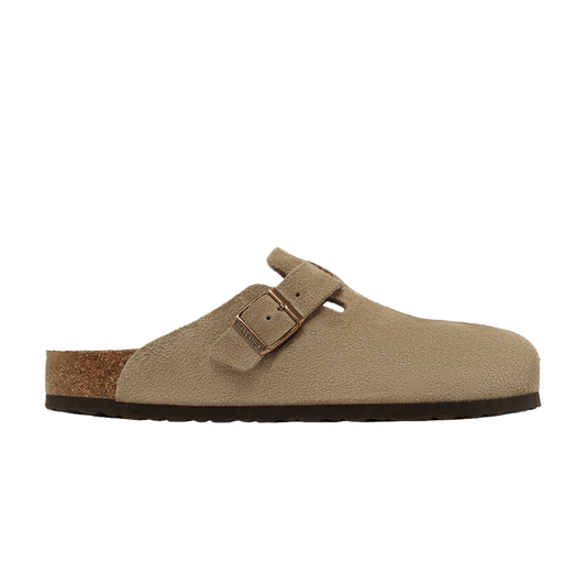 Birkenstock Boston Soft Footbed Suede Taupe
