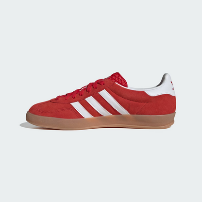 adidas Gazelle Indoor Better Scarlet JI2063 Rot/Weiß Sportschuhe Retro Sneaeker