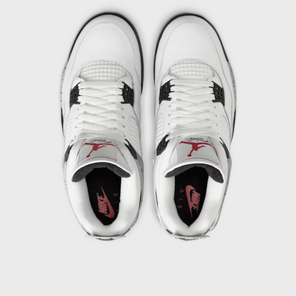 Jordan 4 Retro White Cement (2025) FV5029-100 - Sneaker Weiß/Schwarz