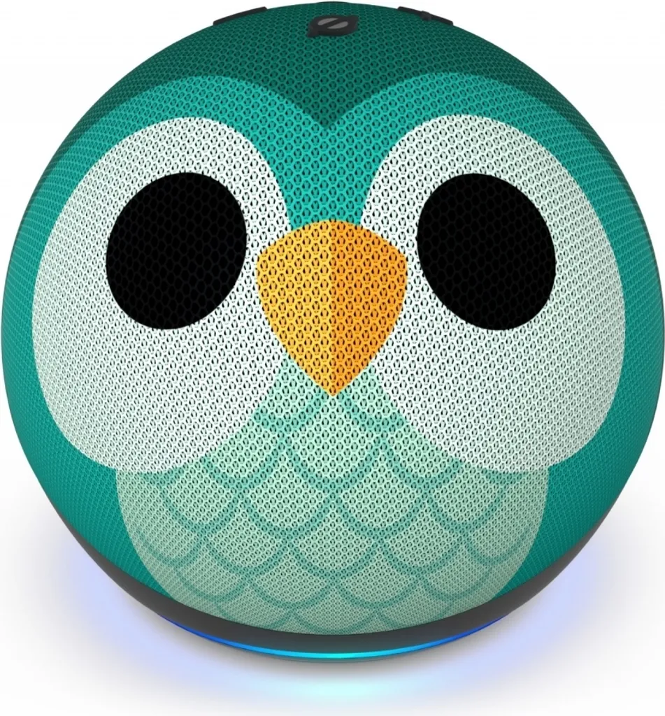 Amazon Echo Dot Kids Edition 5. Gen Smart Lautsprecher - Eulen-Design