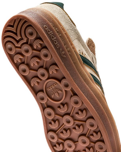 adidas Gazelle Bold Magic Beige Collegiate Green ID7056 Sportschuhe Retro