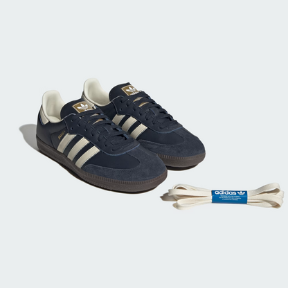 adidas Samba OG Night Navy Gum ID2056 Dunkelblau Sportschuhe Retro Schlicht