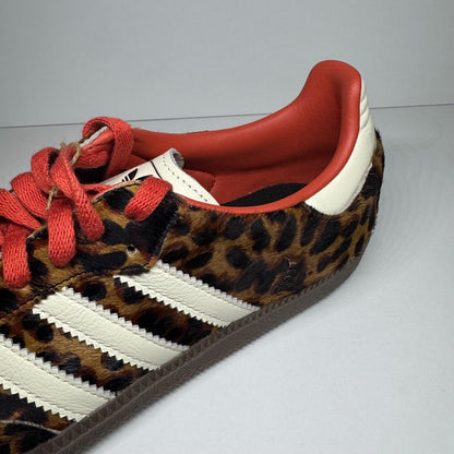 adidas Samba OG Leopard Preloved Red JI2734 Sneaker Retro Sportschuh
