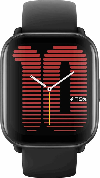 Amazfit Active Smartwatch, Schwarz, GPS, 5 ATM, AMOLED, 1,75 Zoll Aluminium