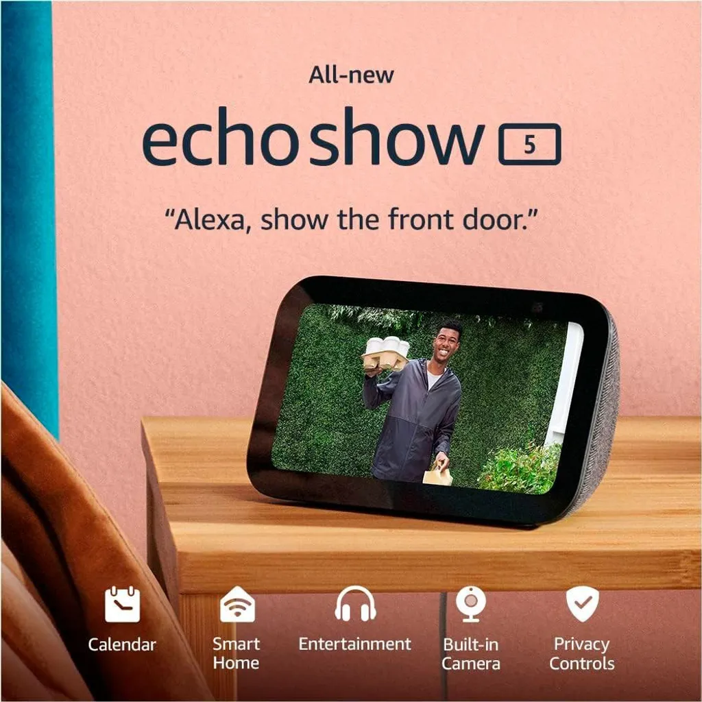 Amazon Echo Show 5 (3. Generation) Smart Display Lautsprecher - Anthrazit