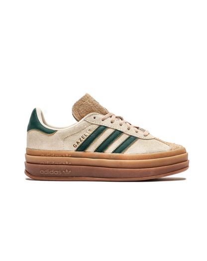 adidas Gazelle Bold Magic Beige Collegiate Green ID7056 Sportschuhe Retro