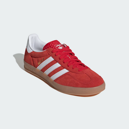 adidas Gazelle Indoor Better Scarlet JI2063 Rot/Weiß Sportschuhe Retro Sneaeker