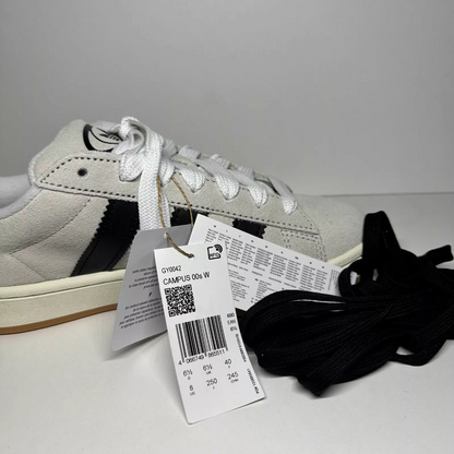 adidas Campus 00s Crystal White Core Black GY0042 Beige Damen Sneaker Retro