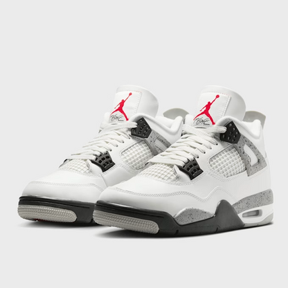 Jordan 4 Retro White Cement (2025) FV5029-100 - Sneaker Weiß/Schwarz