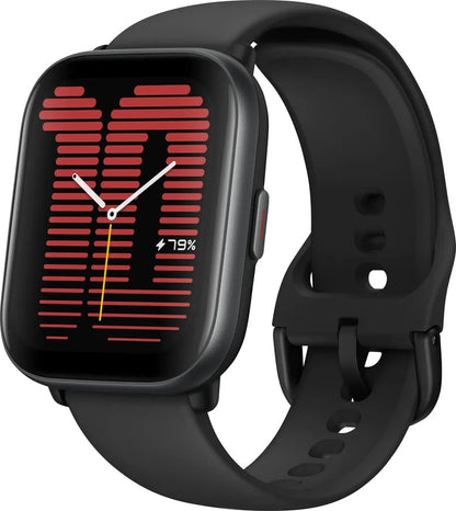 Amazfit Active Smartwatch, Schwarz, GPS, 5 ATM, AMOLED, 1,75 Zoll Aluminium