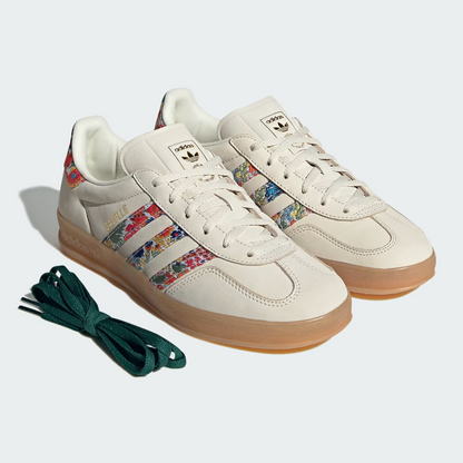 adidas Gazelle Indoor Liberty London White Floral JH7370 Damen Sneaker Retro