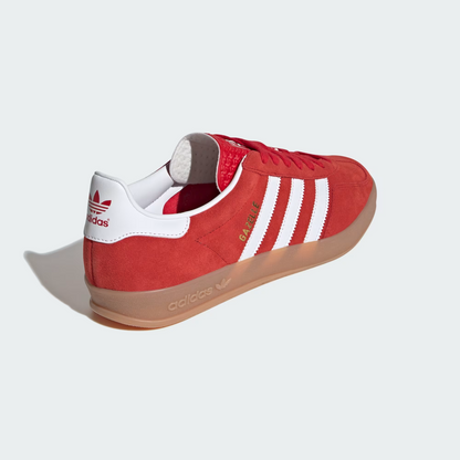 adidas Gazelle Indoor Better Scarlet JI2063 Rot/Weiß Sportschuhe Retro Sneaeker