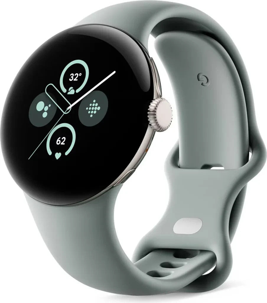 Google Pixel Watch 2 41mm Aluminiumgehäuse-Goldton mit Hazel Active Armband
