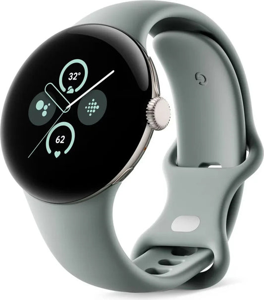 Google Pixel Watch 2 41mm Aluminiumgehäuse-Goldton mit Hazel Active Armband