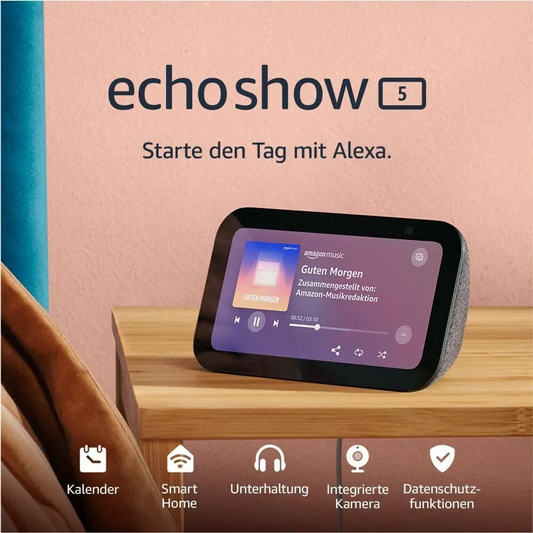 Amazon Echo Show 5 (3. Generation) Smart Display Lautsprecher - Anthrazit