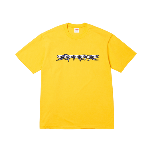 Supreme Skulls Spellout Tee 'Yellow'