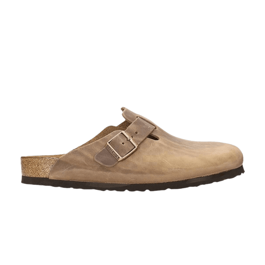 Birkenstock Boston Oiled Leather Tobacco Brown