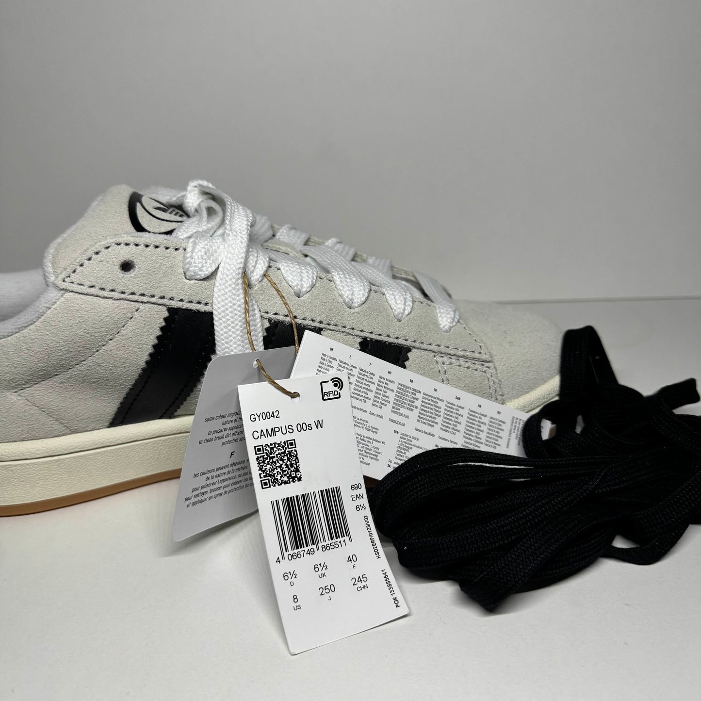 adidas Campus 00s Crystal White Core Black