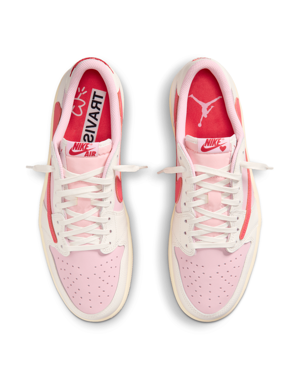 Nike Air Jordan 1 Retro Low OG SP Travis Scott Sail Tropical Pink