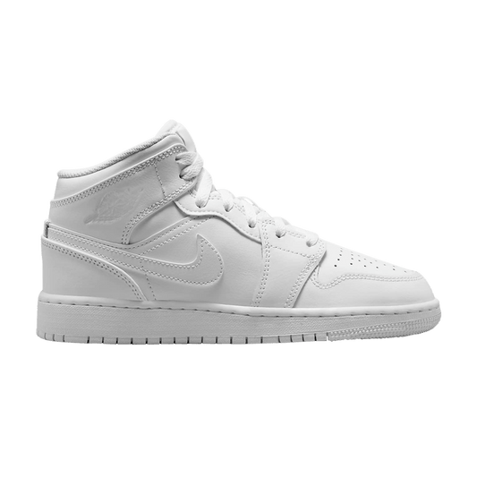 Jordan 1 Mid Triple White (2023) (GS)