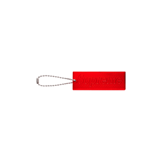 Supreme Reflective Keychain Red