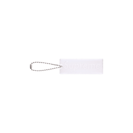 Supreme Reflective Keychain Clear
