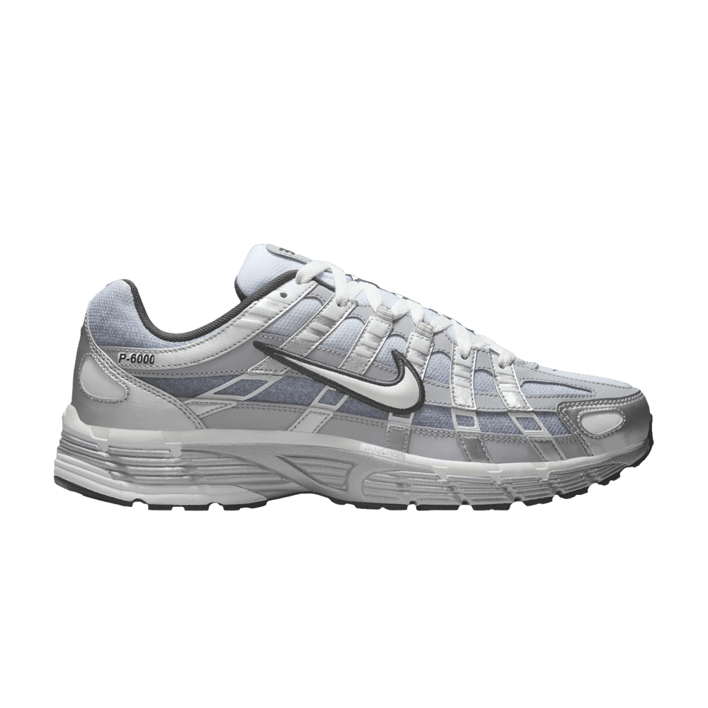 Nike P-6000 Metallic Silver Summit White-Wolf Grey