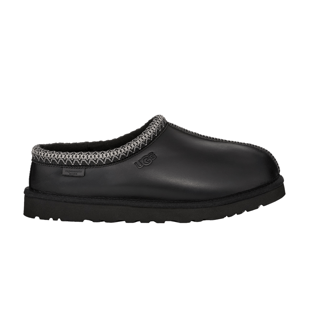 UGG Tasman LTHR Regen Slipper Black