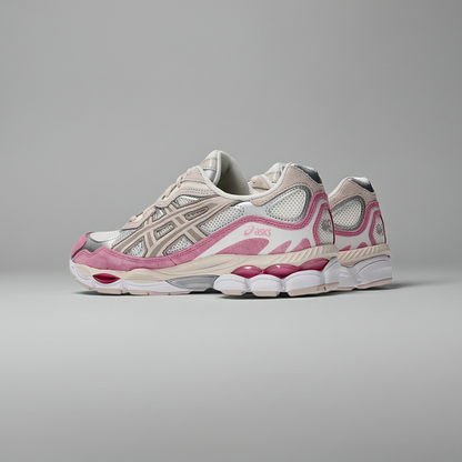 ASICS Gel-NYC Cream Mineral Beige Pink 1203A383-104 Sneaker Rosa