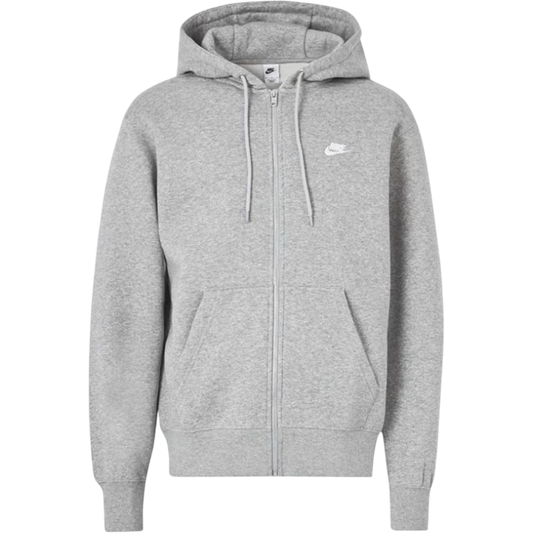 Nike Club Zip Hoodie Grey