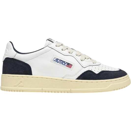 Autry Medalist Low White/Ocean