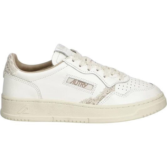 Autry Medalist Low Beige Lace (Women's)